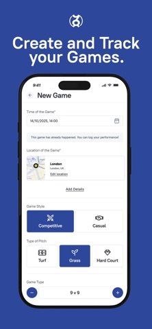 Nine98 - The Footballers App screenshot