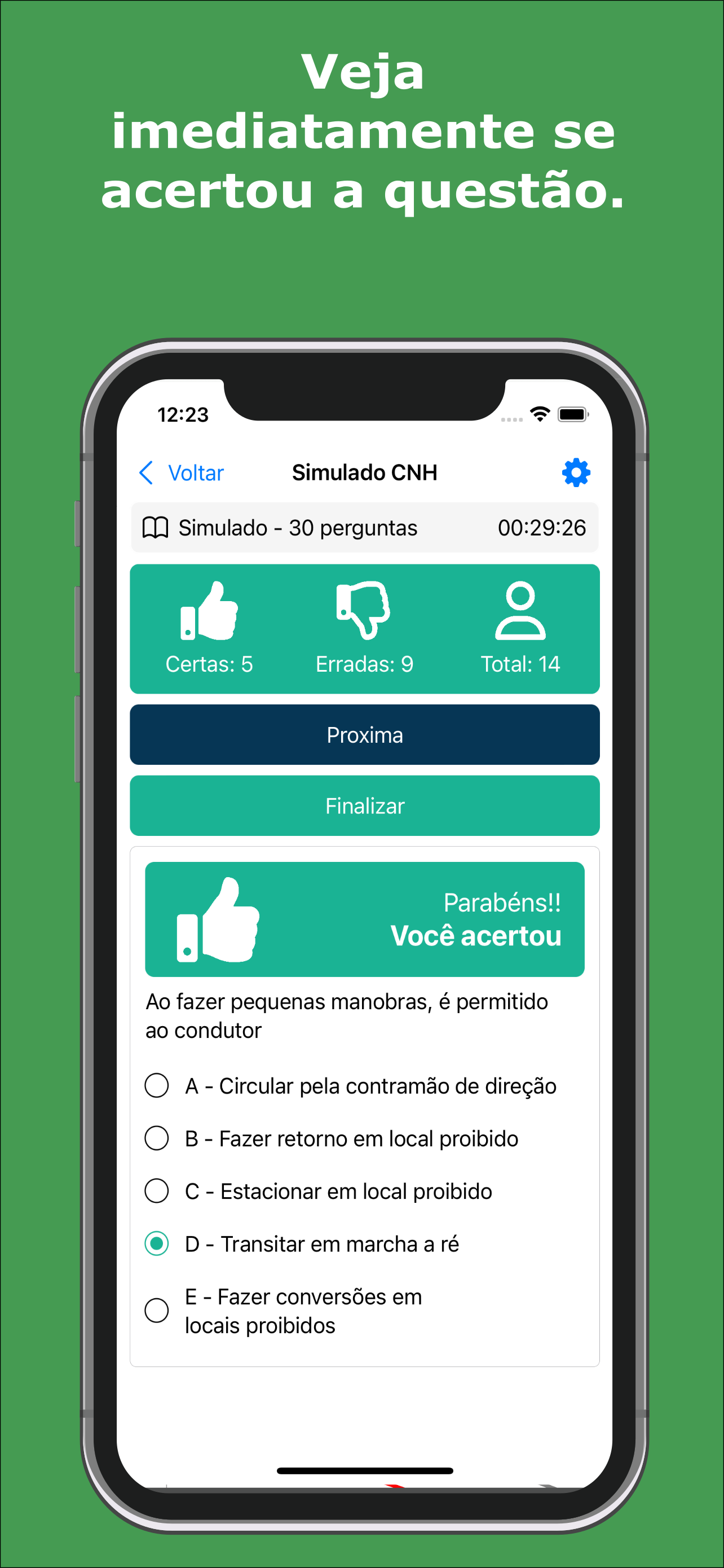 Simulado Provas CNH