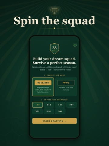 38 Wins: Football Draft iPad screenshot