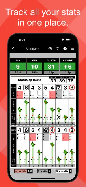 StatsMap Golf screenshot 2