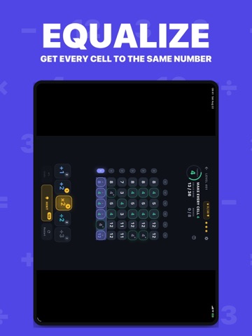 Equalize: Number Logic Puzzle iPad screenshot
