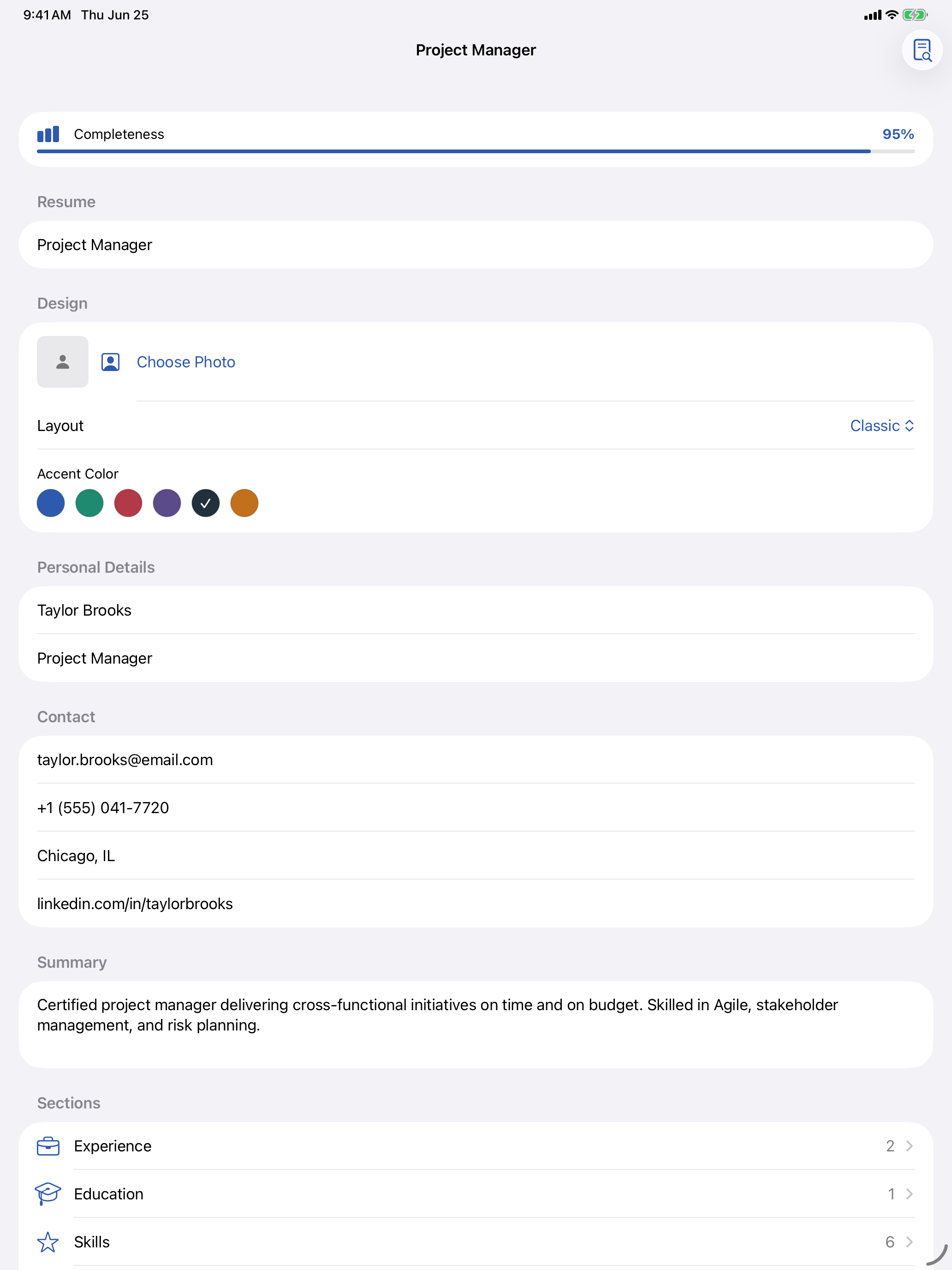 CV Maker – Resume Studio screenshot 5