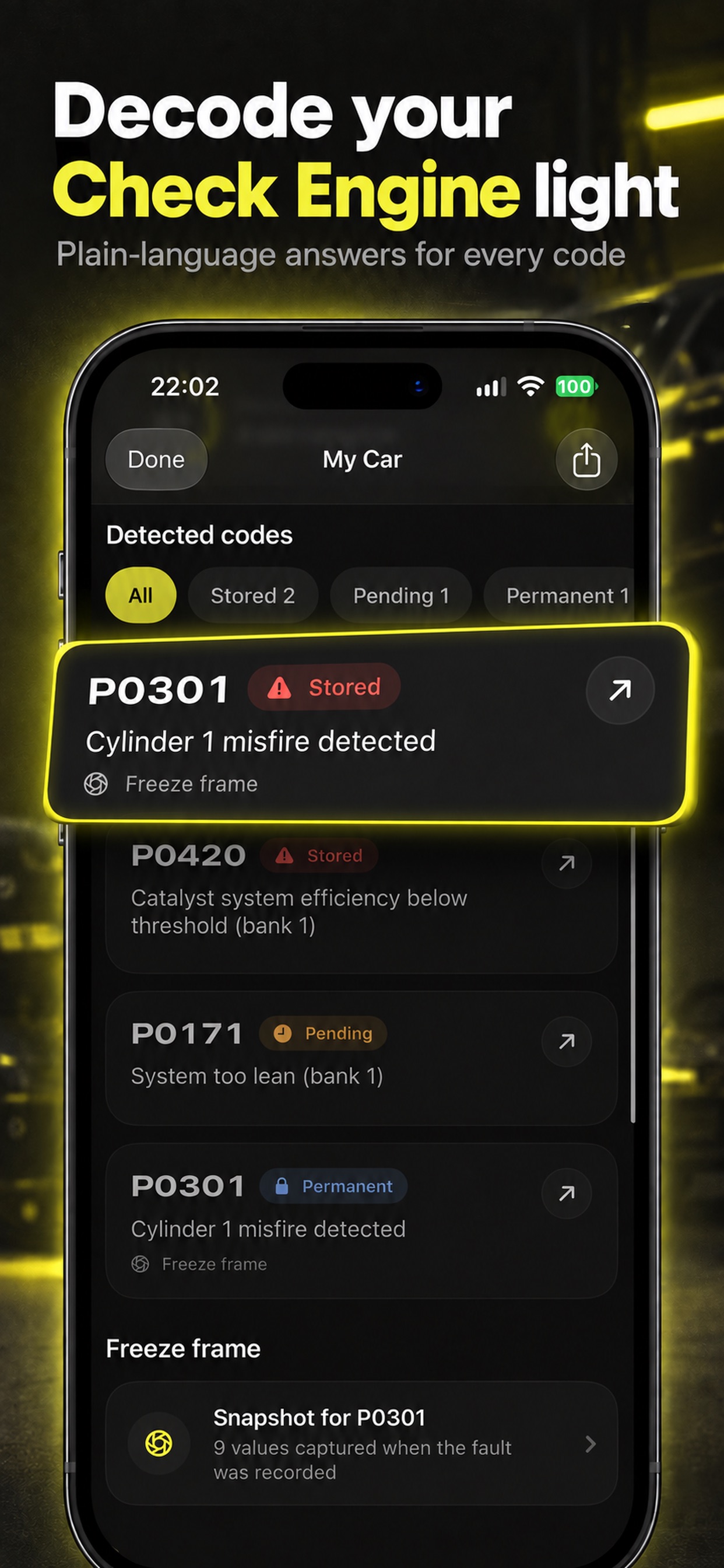 Screenshot 2 of OBD2 Car Repair Solution & HUD