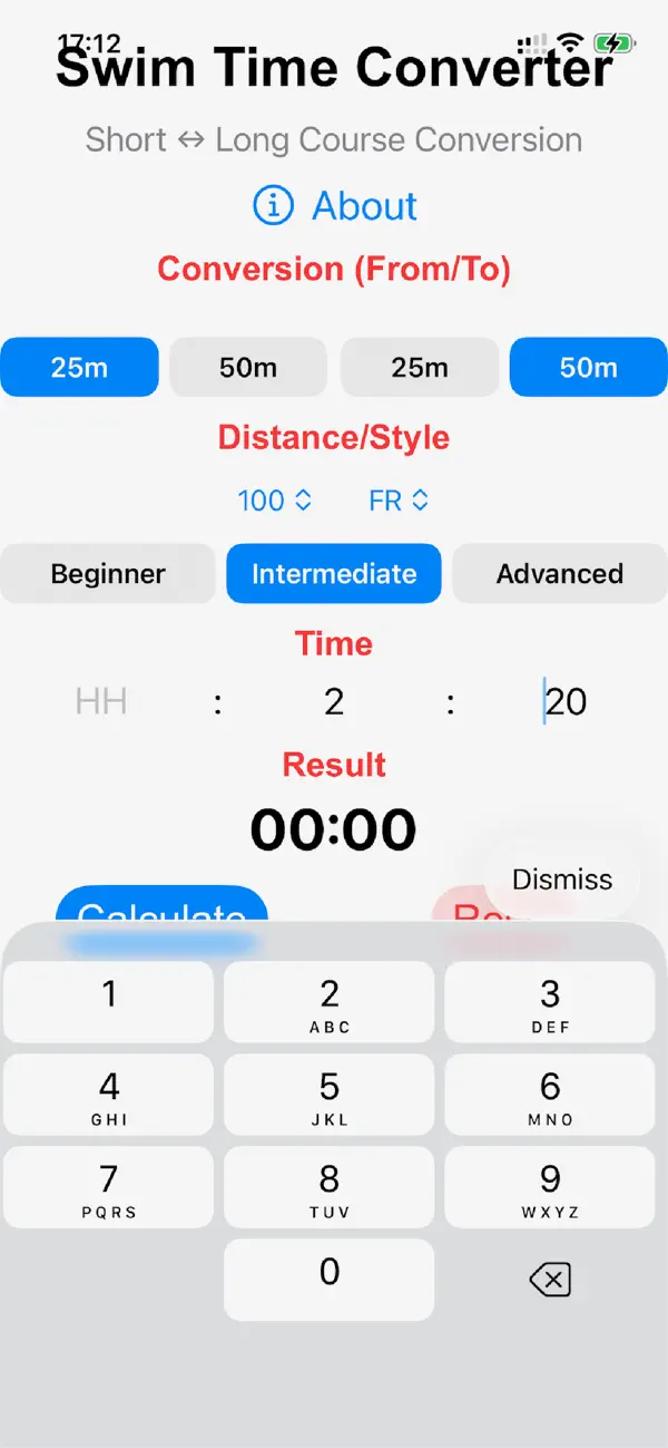 Screenshot #3 pour Swim Time Conversion