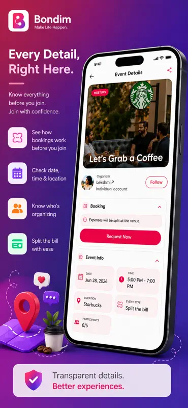 Bondim-Explore Events Near You screenshot 2 of 3