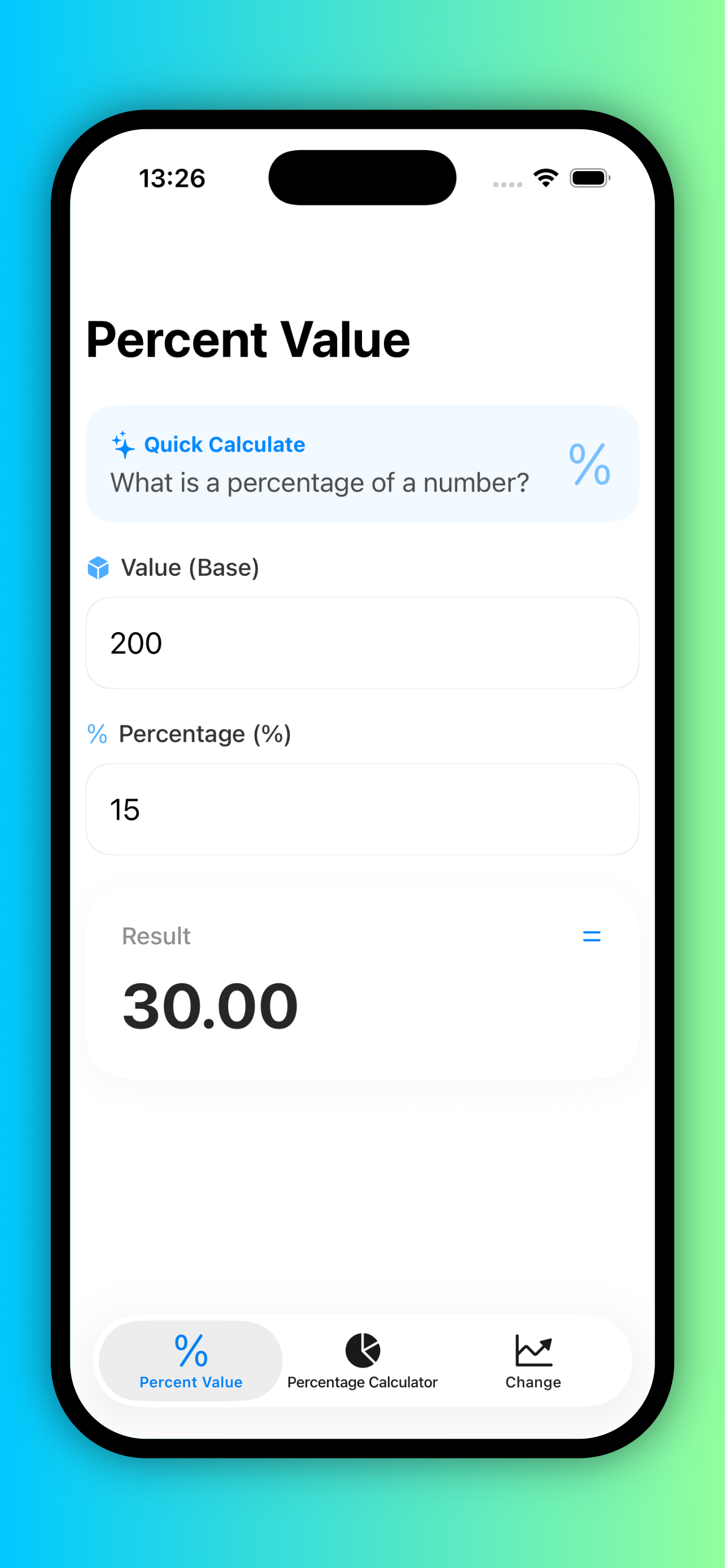 Percentage Calculator & Ratio
