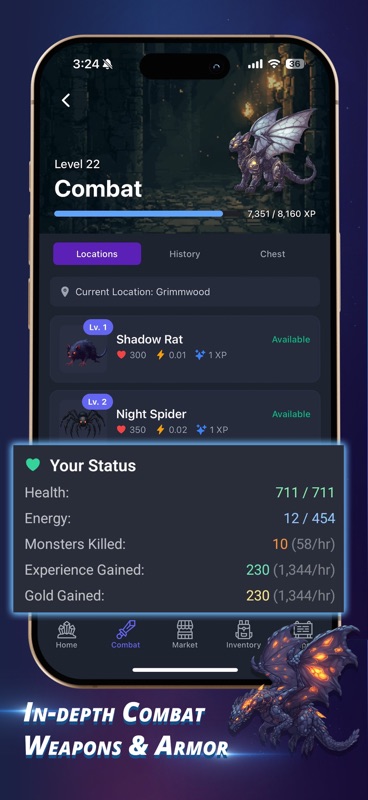 Degen Idle: Dungeon RPG screenshot 4