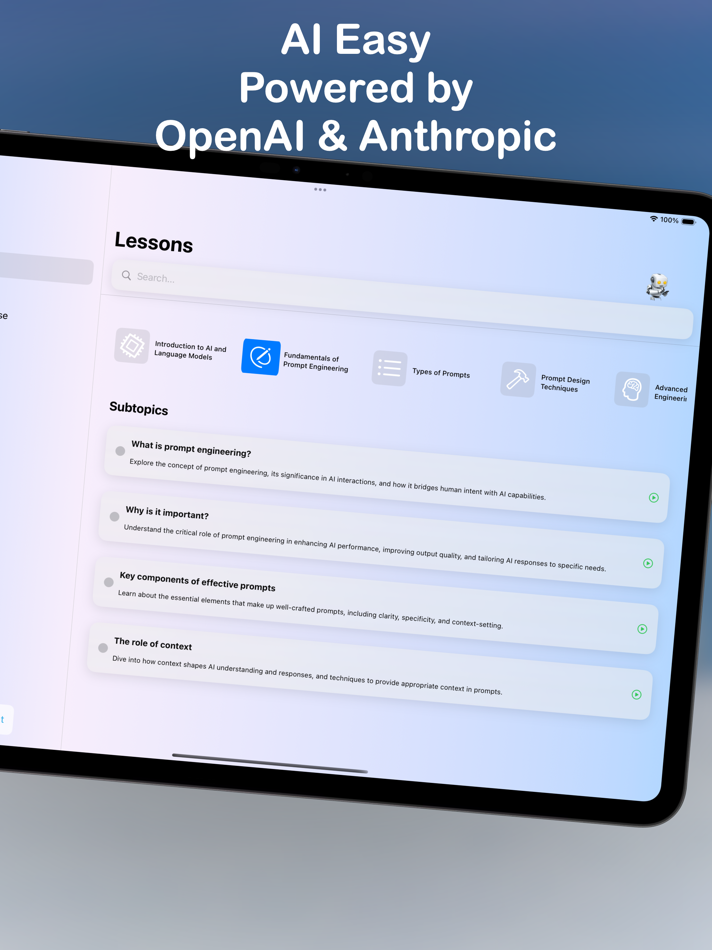 #1. AI Academy: Learn with GPT5 (iOS) 由: Calogero Cascio