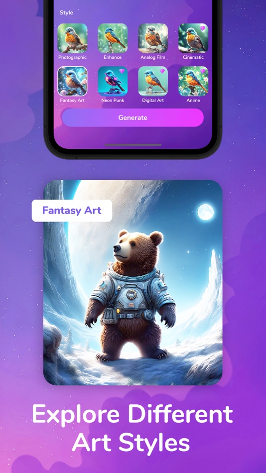 #4. Text to Image AI Art | Pixola (iOS) بواسطة: IRFAN DEGIRMENCI