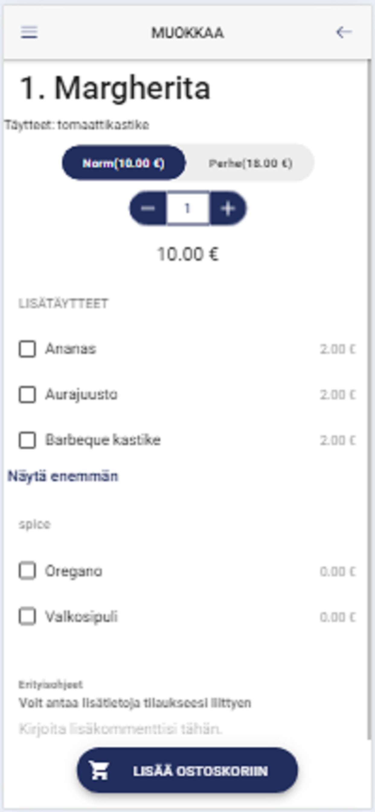 JALKARANNAN FINLANDIA PIZZERIA
