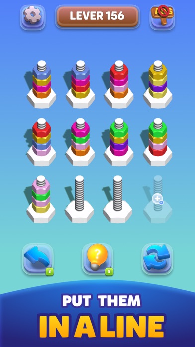 Wood Nuts & Bolts: Colors Sort Screenshot