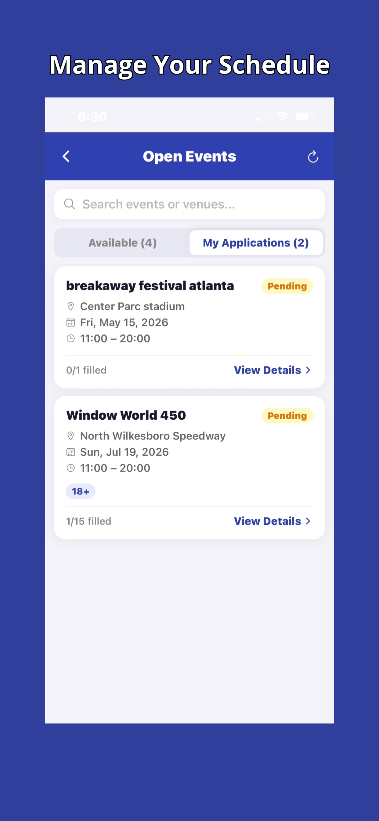 FanFav Vending & Staffing screenshot 5
