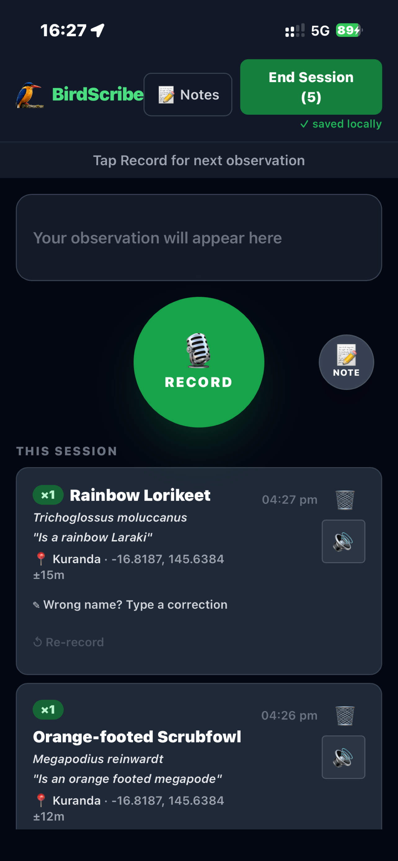 BirdScribe screenshot 3