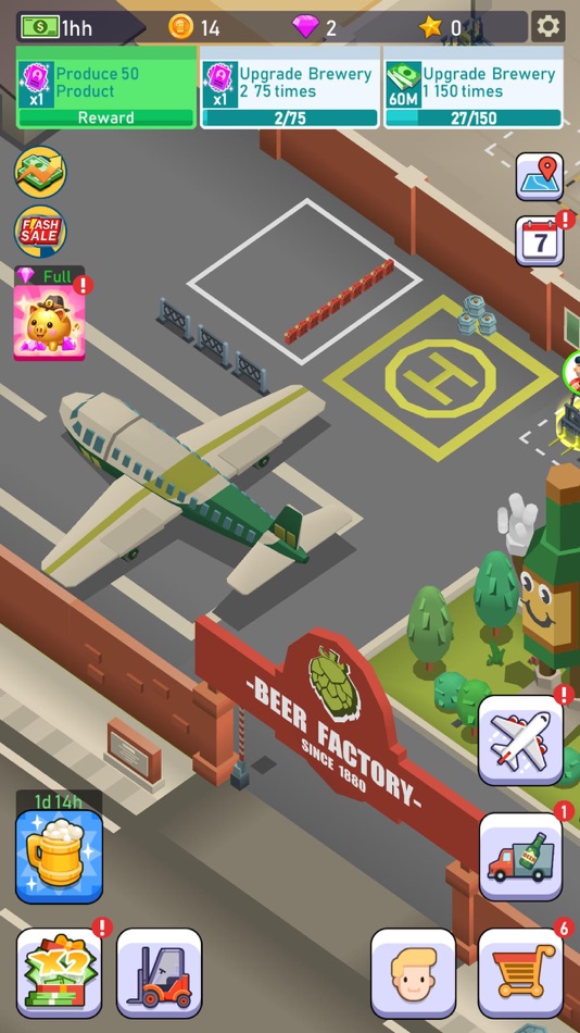 #2. Idle Brewery Empire (iOS) Bởi: Nguyen Phuoc