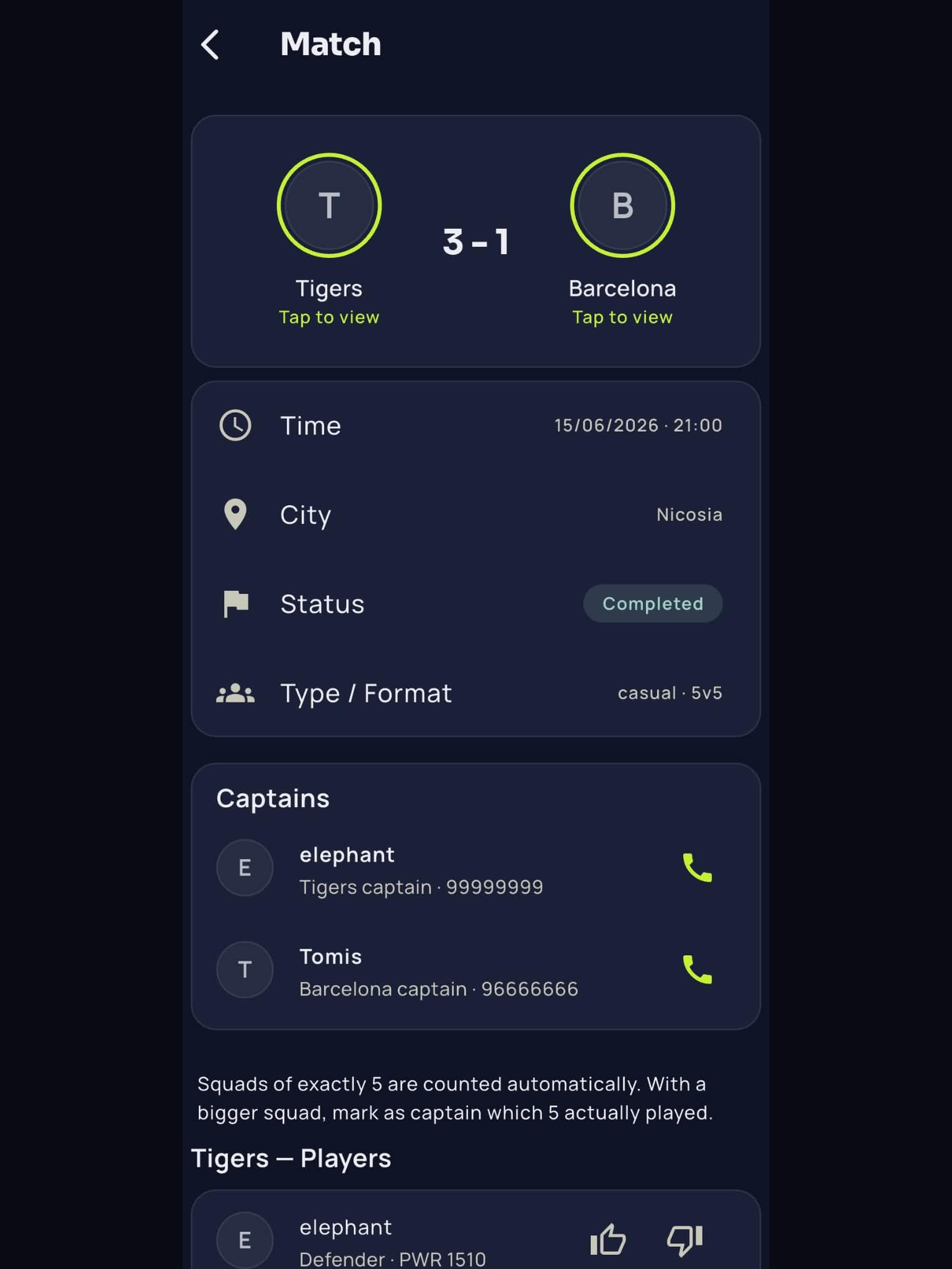 FootRank: 5-a-Side Ranking screenshot 10