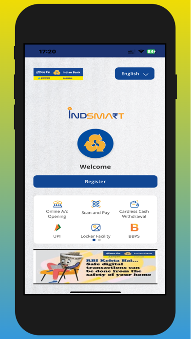 IndSMART IndianBank Mobile App Screenshot