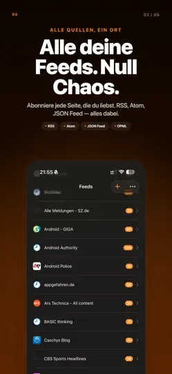 Screenshot von Wave Reader auf dem iPhone 5