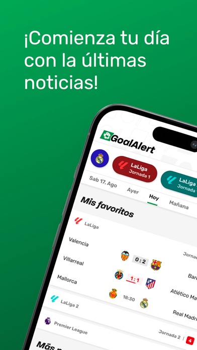 GoalAlert – Fútbol Global 2026 iPhone screenshot 1