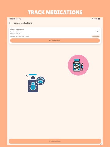 My Cat: Daily Care and Track iPad screenshot