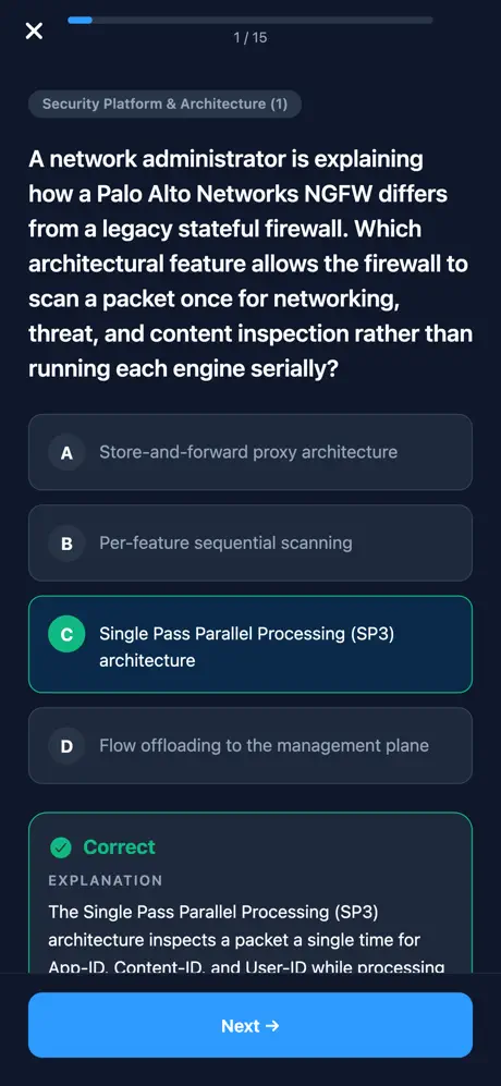 PCNSA Network Security Prep screenshot 4