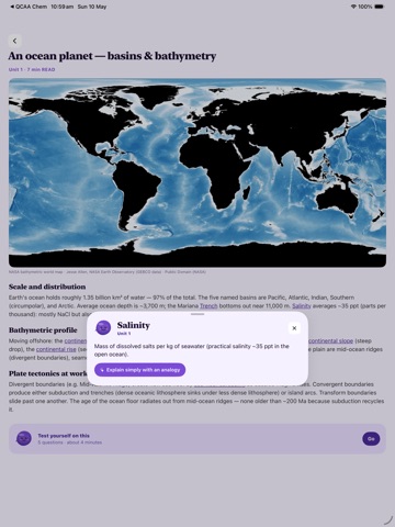 QCAA Study Marine Science iPad screenshot