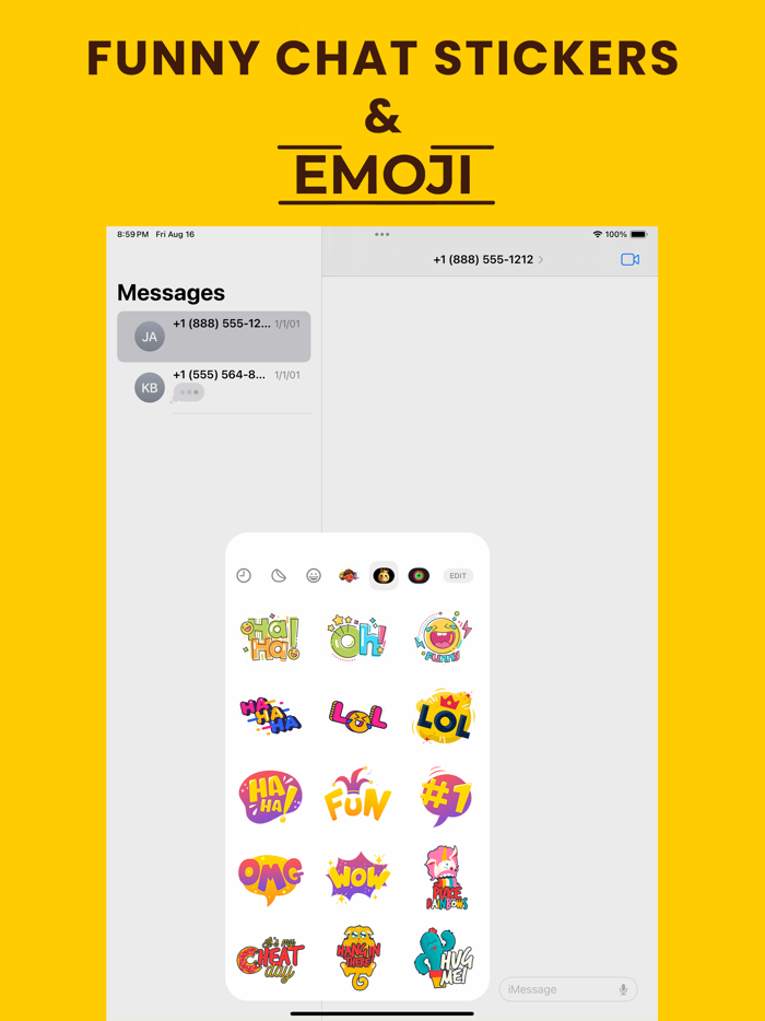 Funny Chat Stickers  Emojis