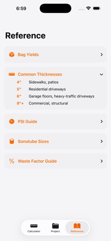 ConcreteCalc - Concrete Volume iPhone screenshot