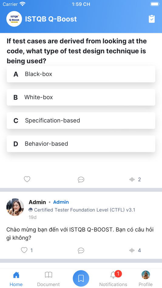 #1. ISTQB Q-Boost (iOS) By: Khanh Nhat Cao