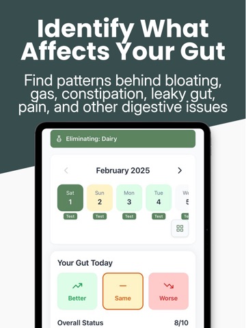 Gut Health Tracker - MyGut iPad screenshot