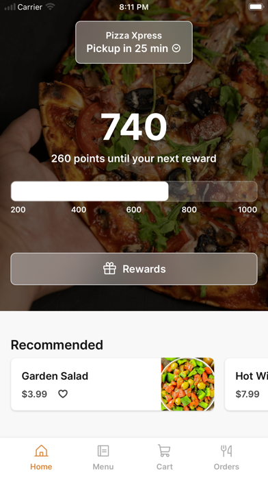 PizzaXpress To Go iPhone screenshot 1 - Food & Drink app