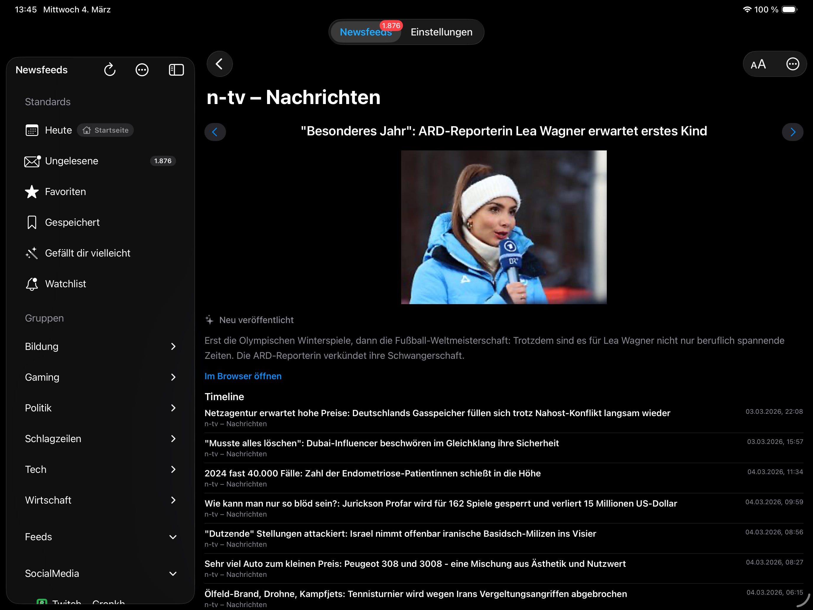 FeedFox – RSS & Social Reader Screenshot