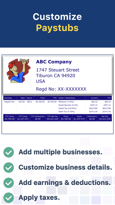 Paystub Builder: PDF Payslips Screenshot