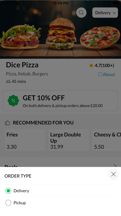 Dice Pizza Portsmouth Screenshot