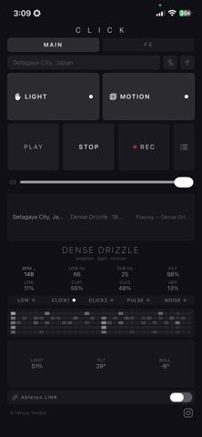 CLICK(weather drum machine) Screenshot 1 of 2