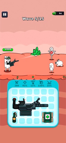 Gun Hero: Cat Survival Shooter iPhone screenshot