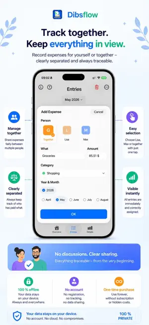 Dibsflow - Budget Tracker screenshot 3