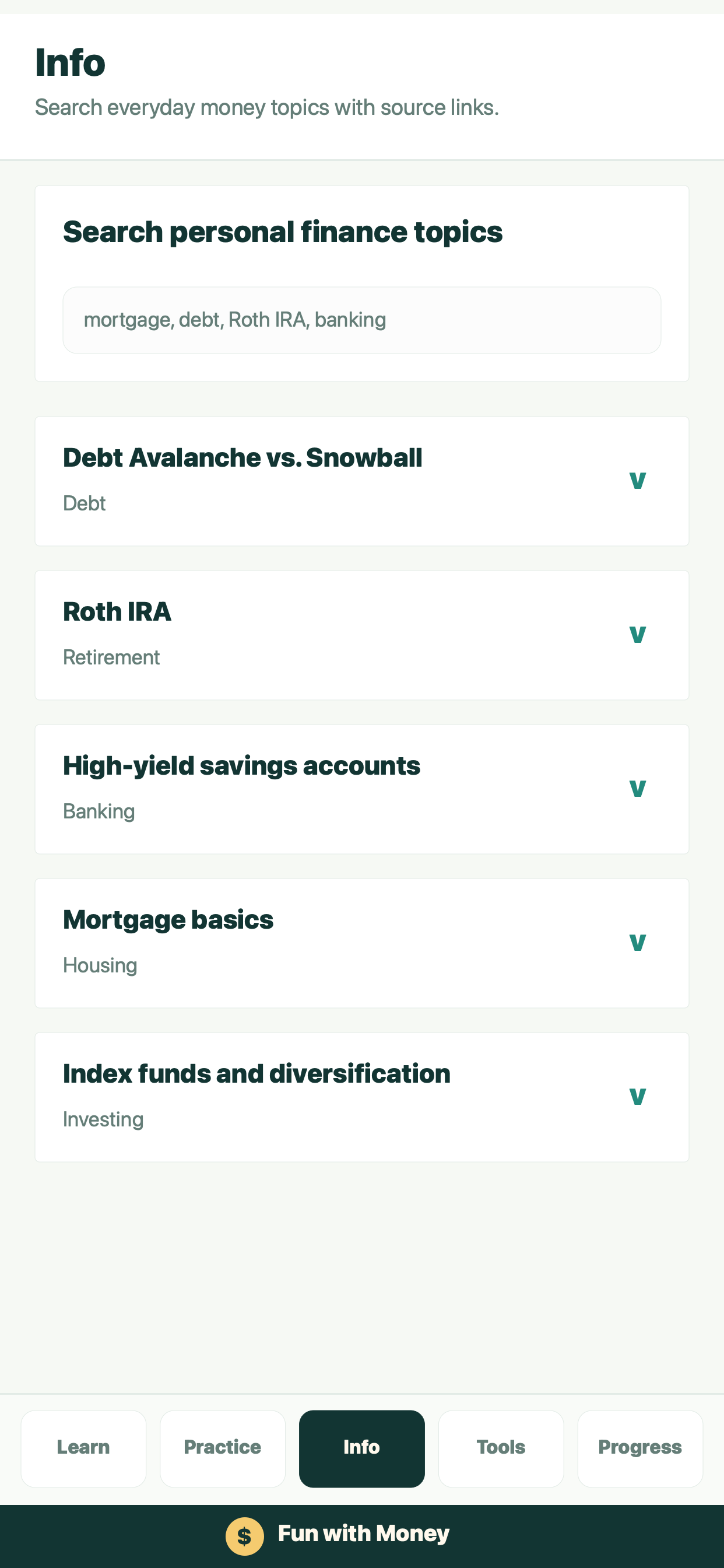 Fun with Money screenshot 2