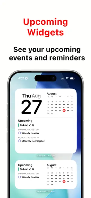 I Need That Widget: Calendar screenshot 2