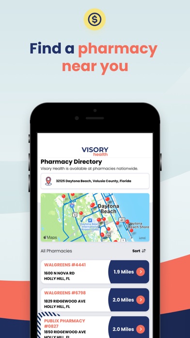 Visory Health: Rx Discount App Screenshot 4 - AppWisp.com