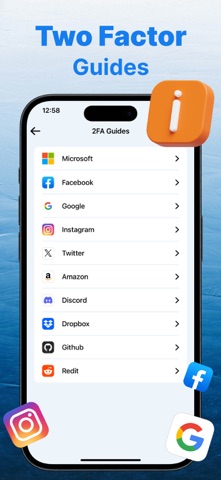 Authenticator App ^ iPhone screenshot