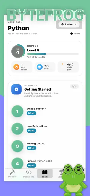ByteFrog: Learn Python Offline screenshot 1