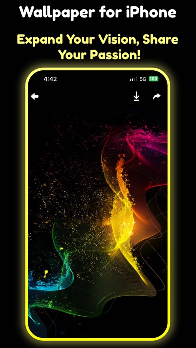 Black wallpaper 4k neon photos Screenshot