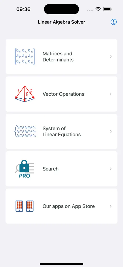 Linear Algebra - Matrix Solver - Education App | MWM