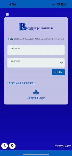 Bank of BP Mobile Banking screenshot 1