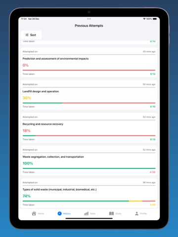 Environmental Engineering Quiz iPad screenshot