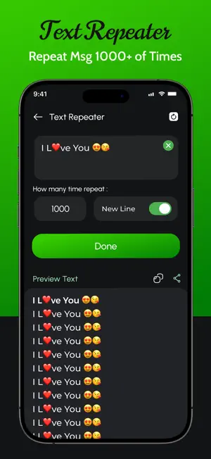 Text Repeater - Repeat Msg 10K screenshot 2