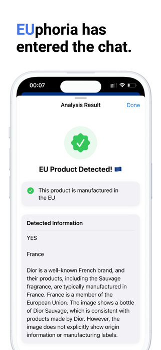 Treu: Identify EU Products Screenshot 3 of 6