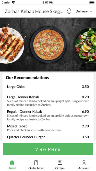 Zorbas Kebab House Skegness Screenshot