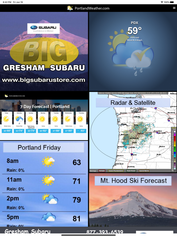 Screenshot #4 pour Portland Weather App