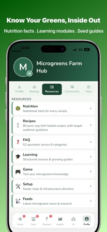 Microgreens Farm Hub screenshot
